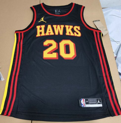 NBA 20 Collins Hawks Maillot noir